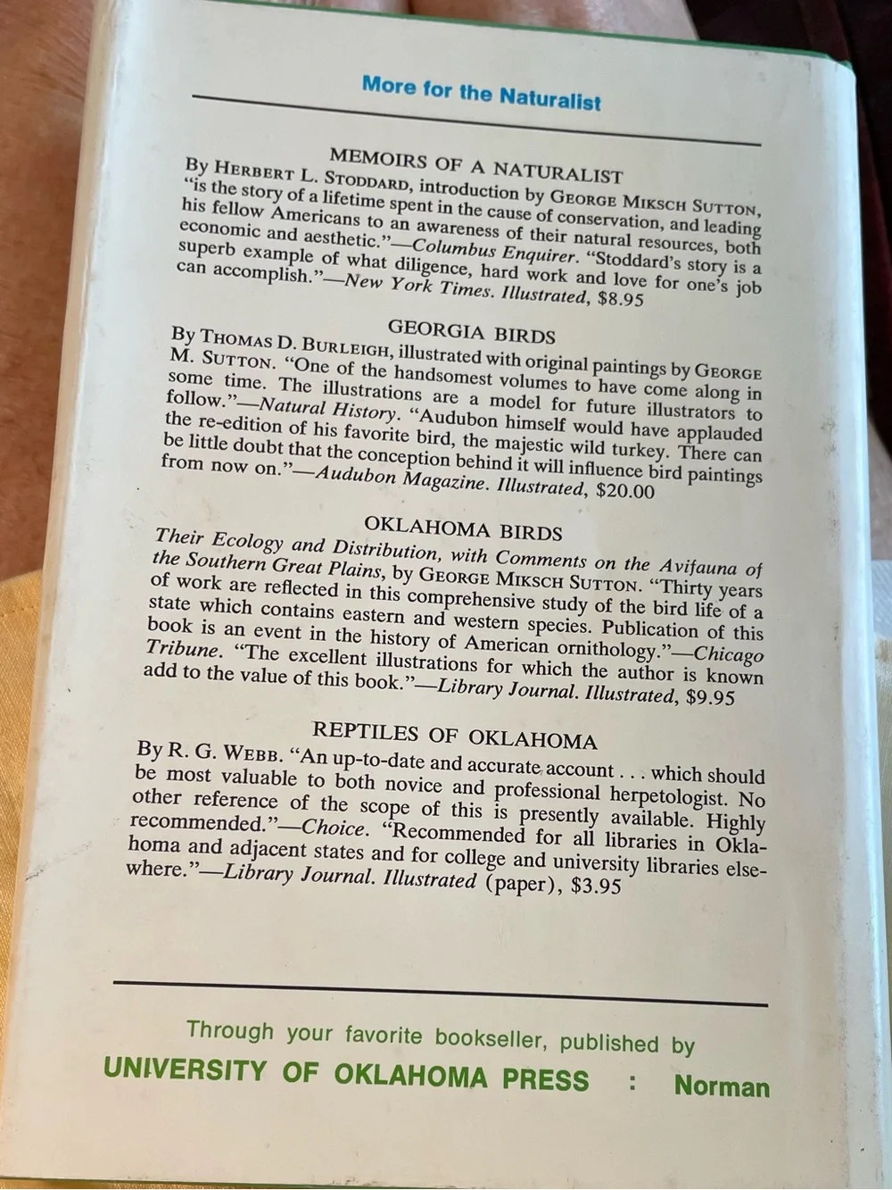 University of Oklahoma Press “butterflies georgia”